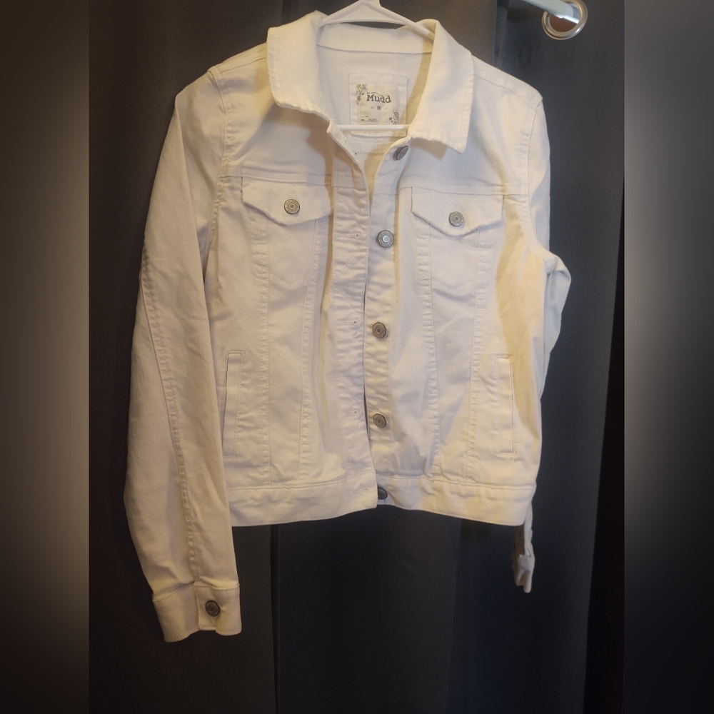 Mudd White Jean Jacket